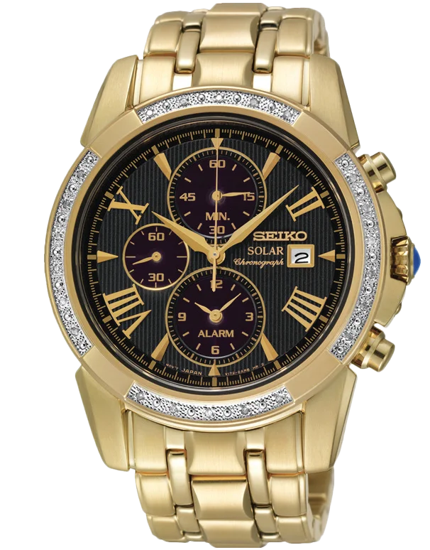 Seiko - Le Grand Sport Solar Alarm Chronograph - SSC314P-9-757944