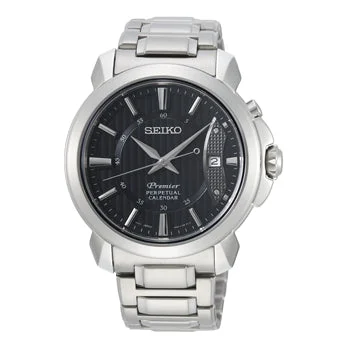 Seiko Premier Dress Black Dial Watch SNQ159J