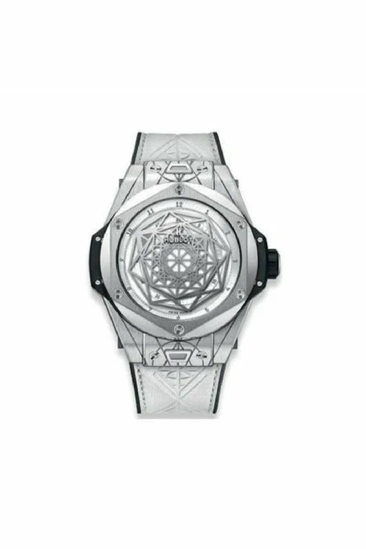 hublot big bang sang bleu titanium white limited edition of 200 pieces 45mm titanium men's watch