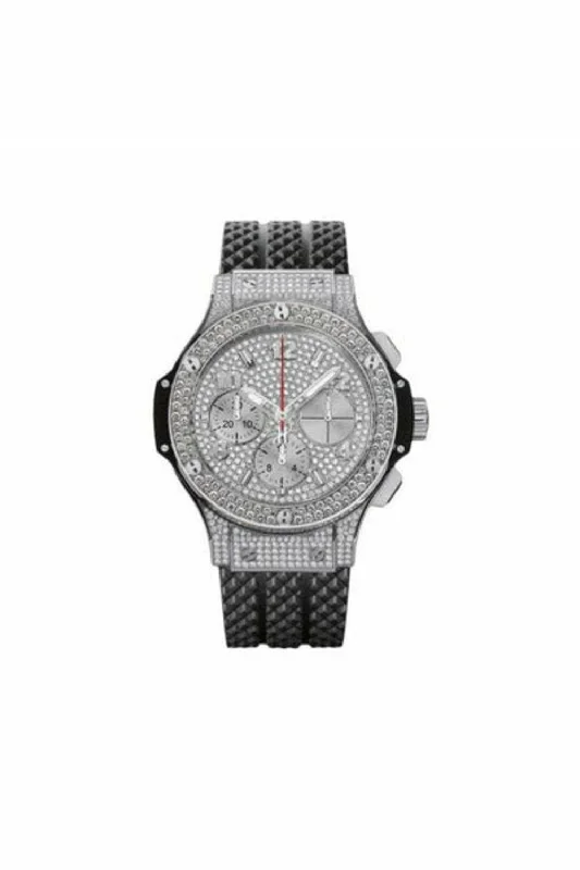 hublot big bang pave 41mm stainless steel men's watch