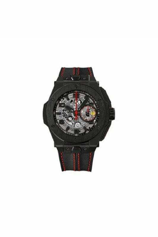 hublot big bang ferrari black ceramic case limited edition of 1000 pcs 45.5 mm men's watch