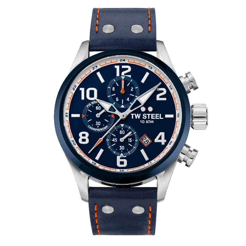 TW Steel Watch Chronograph Volante Blue VS90