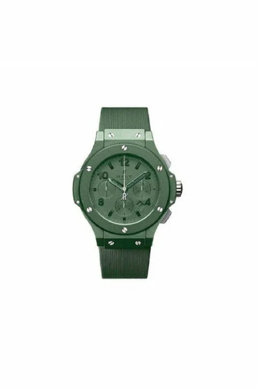 hublot big bang limited edition of 500 pcs green pvd coated ceramic kevlar 44mm men's watch