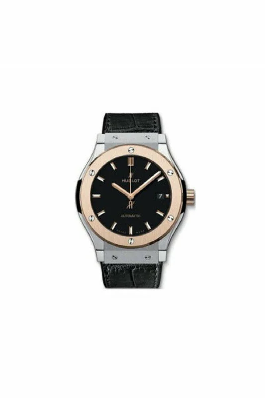 hublot classic fusion titanium & rose gold 45mm men's watch