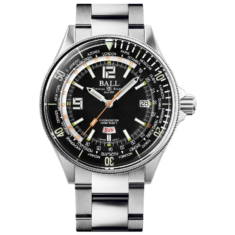 Ball Engineer Master II Diver Worldtime Men's Black Watch DG2232A-SC-BK