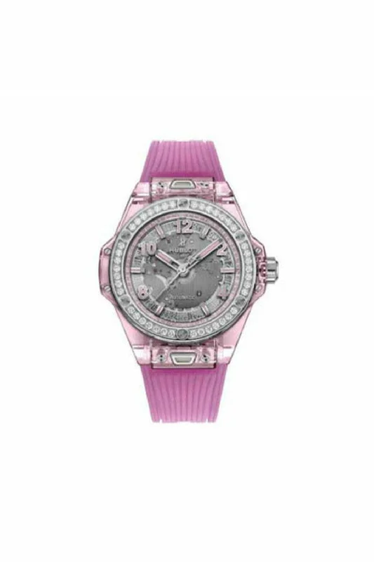 hublot big bang one click pink sapphire diamonds limited edition of 200 39mm ladies watch