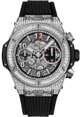 Hublot Big Bang Unico Titanium Jewellery 42mm Watch - 42 mm - Black Skeleton Dial-441.NX.1170.RX.0904