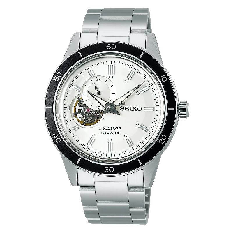 Seiko Presage Style 60's Automatic White Dial Watch SSA423J