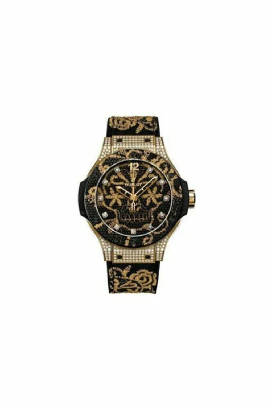 hublot big bang broderie limited edition of 200 pieces 18kt yellow gold 41mm ladies watch