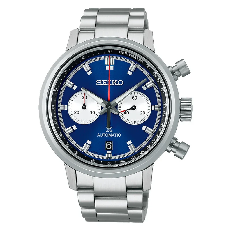 Seiko Men's SRQ043J1 SpeedTimer  Blue Dial Watch