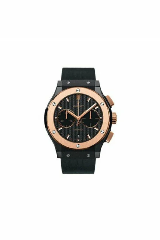 hublot classic fusion 18kt black ceramic 45mm men's watch