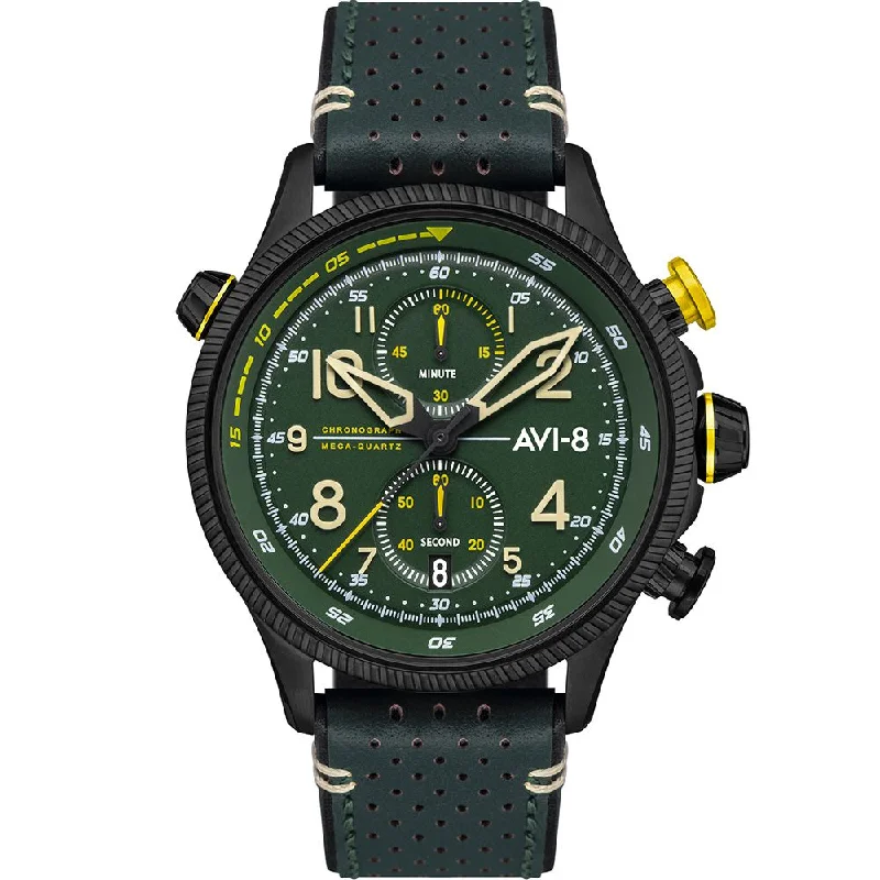 AVI-8 Men's Green Hawker Hunter Chronograph Watch AV-4080-03