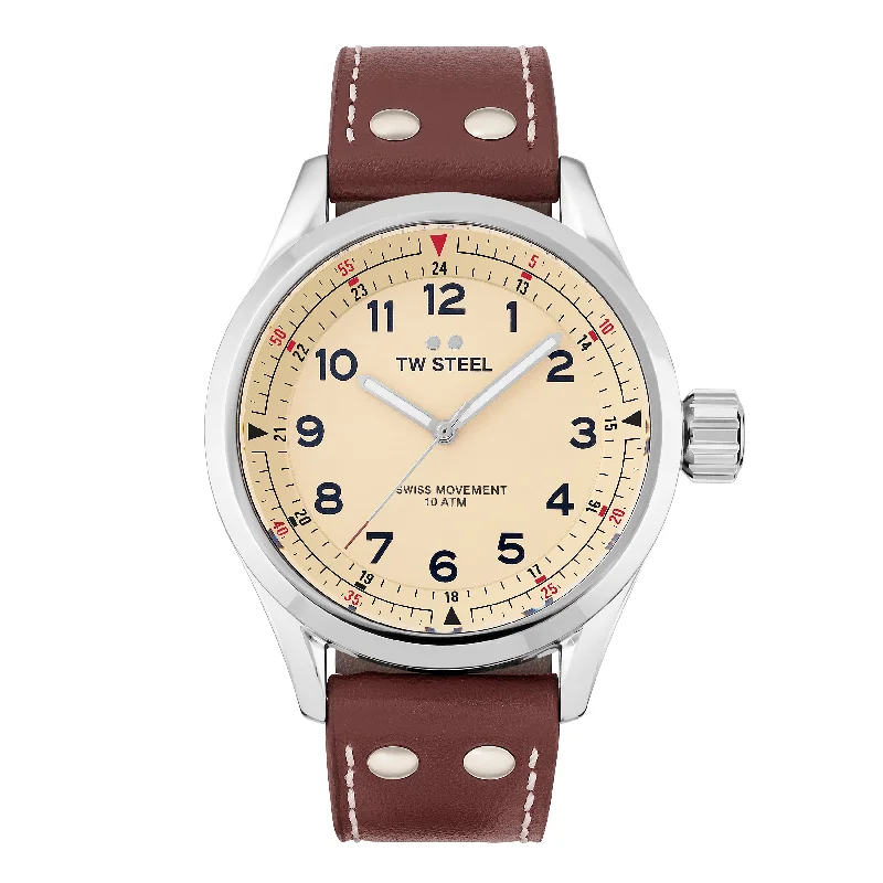 TW Steel Watch Swiss Volante Cream SVS101