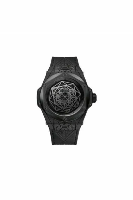 hublot big bang sang bleu limited edition of 200 pcs black ceramic 45mm men's watch