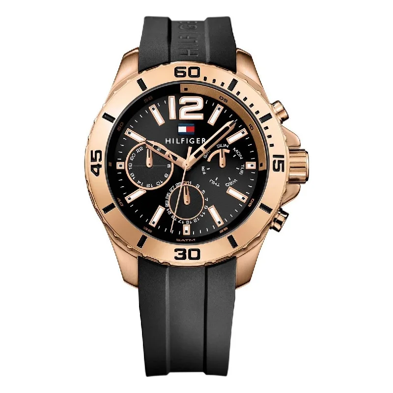 Tommy Hilfiger Men's Watch Chronograph Cool Sport Rose Gold 1791145