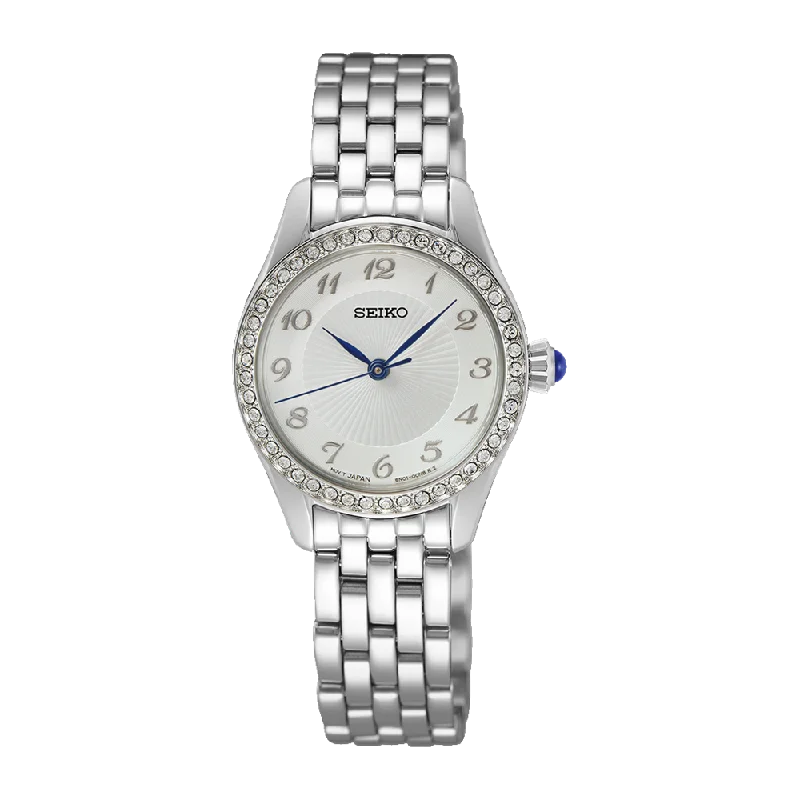 Seiko Ladies Daywear Silver Tone Watch SUR385P