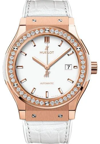 Hublot Classic Fusion King Gold White Diamonds Watch-542.OE.2080.LR.1204