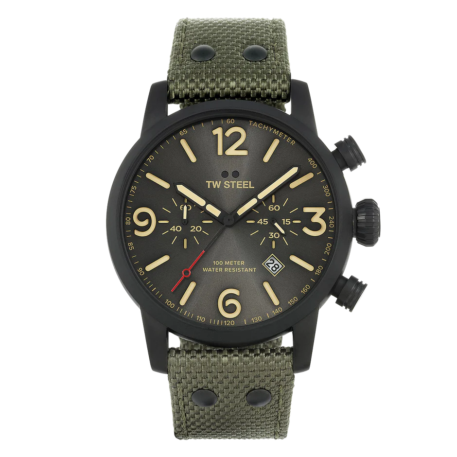 TW Steel Watch Maverick Chronograph Khaki MS124