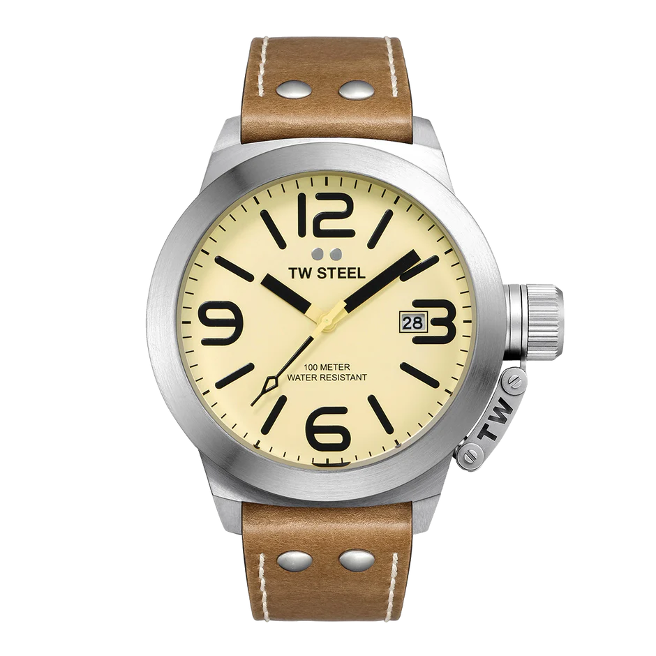 TW Steel Watch Classic Canteen Cream CS12