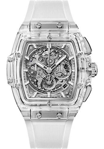 Hublot Spirit of Big Bang Sapphire Watch - 42 mm - Sapphire Dial - Transparent Strap Limited Edition of 200-641.JX.0120.RT