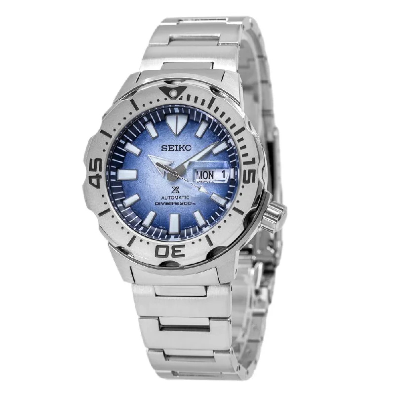 Seiko Men's SRPG57K1 Save The Ocean Prospex  Monster 20 ATM