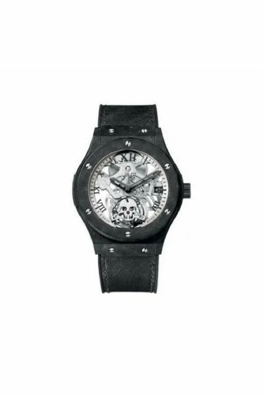 hublot classic fusion tourbillon skull ceramic 45mm men's watch