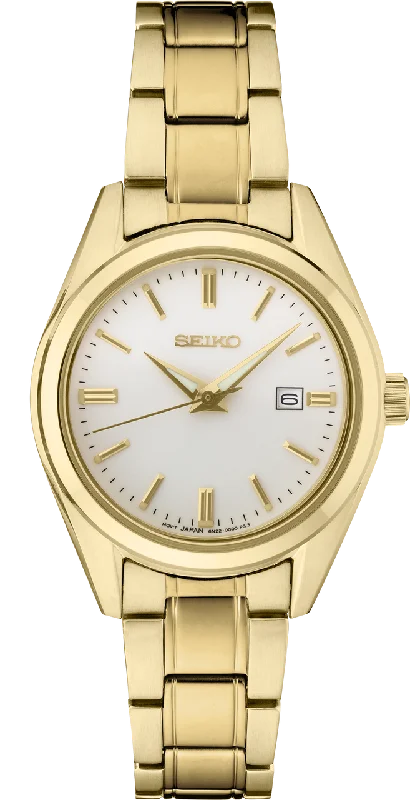 Seiko Essentials Gold Womens Watch SUR632