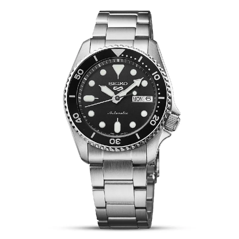 Seiko 5 Sports SKX “Midi” Black Dial Men's Watch SRPK29K1