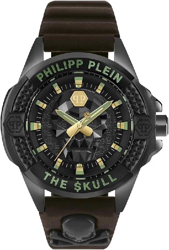 Philipp Plein Mens Watch High-Conic The Skull Gold PWAAA0421