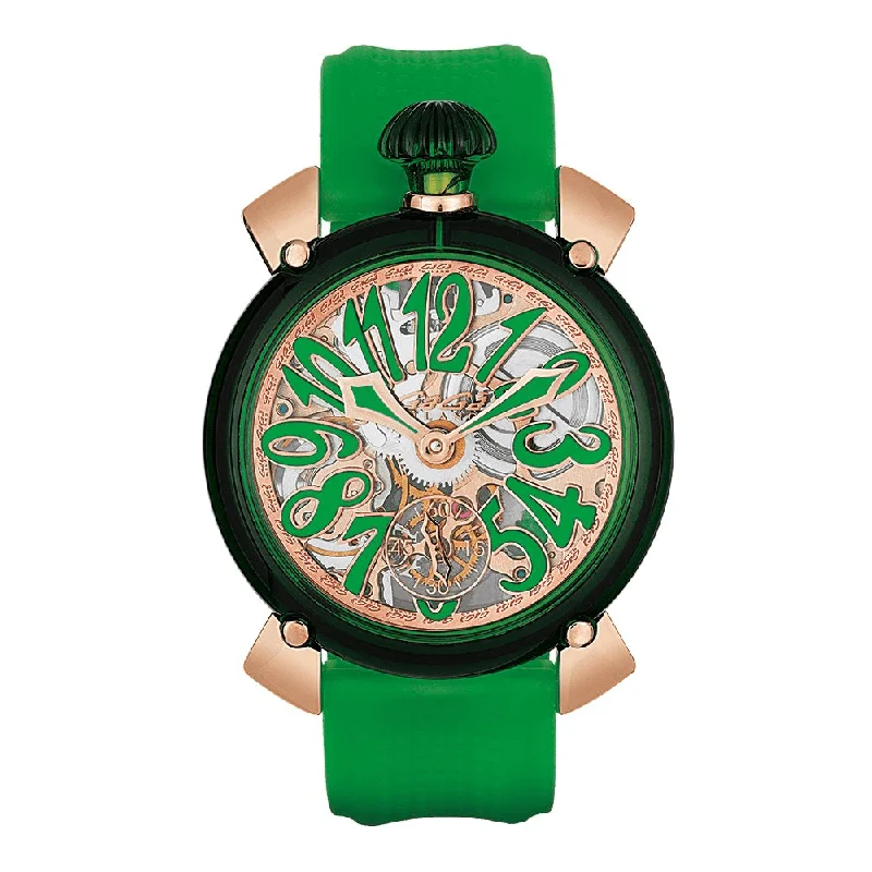 Gagà Milano Watch Manuale 48mm Crystal Green 6091.01