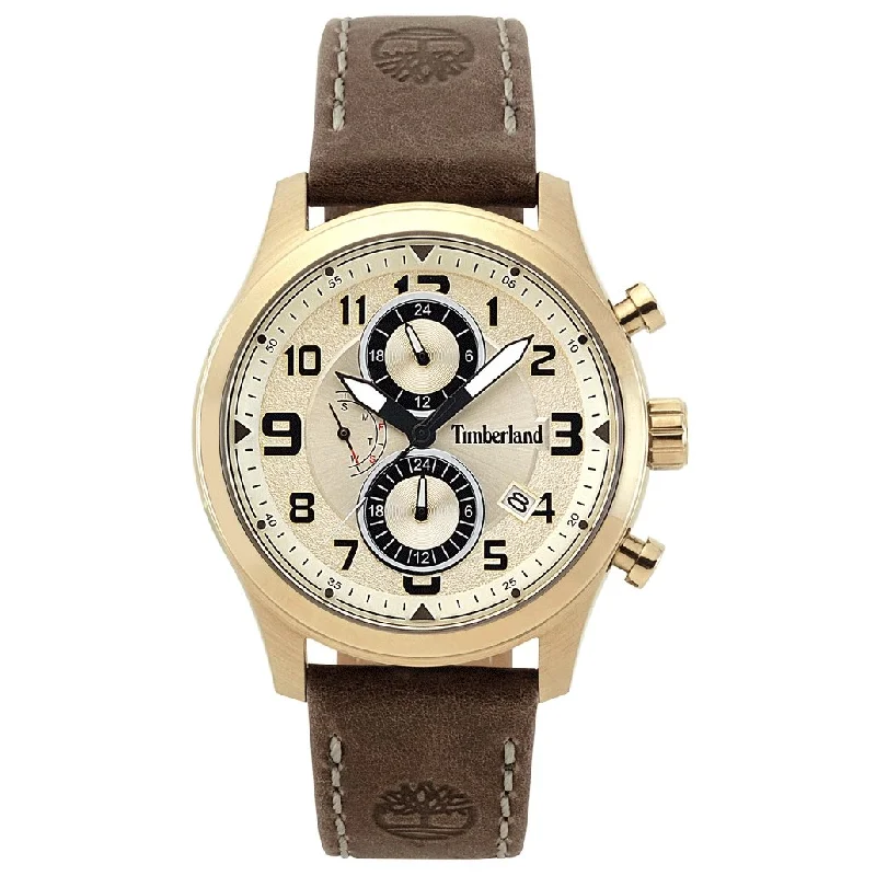 Timberland Men's Watch Groveton Multi Function Cream TBL.15357JSK/07