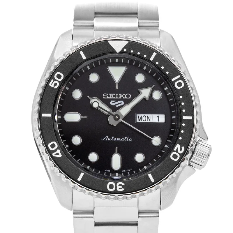 Seiko Men's SRPD55K1 5 Sports Black Dial Dial Watch