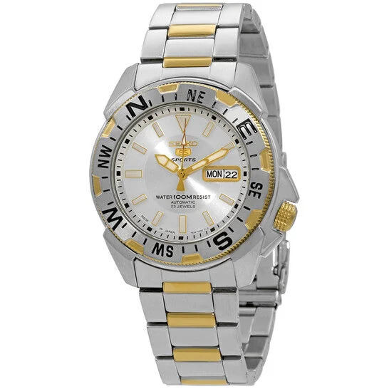 SEIKO 5 Automatic Mens Watch Silver SNZF08J1