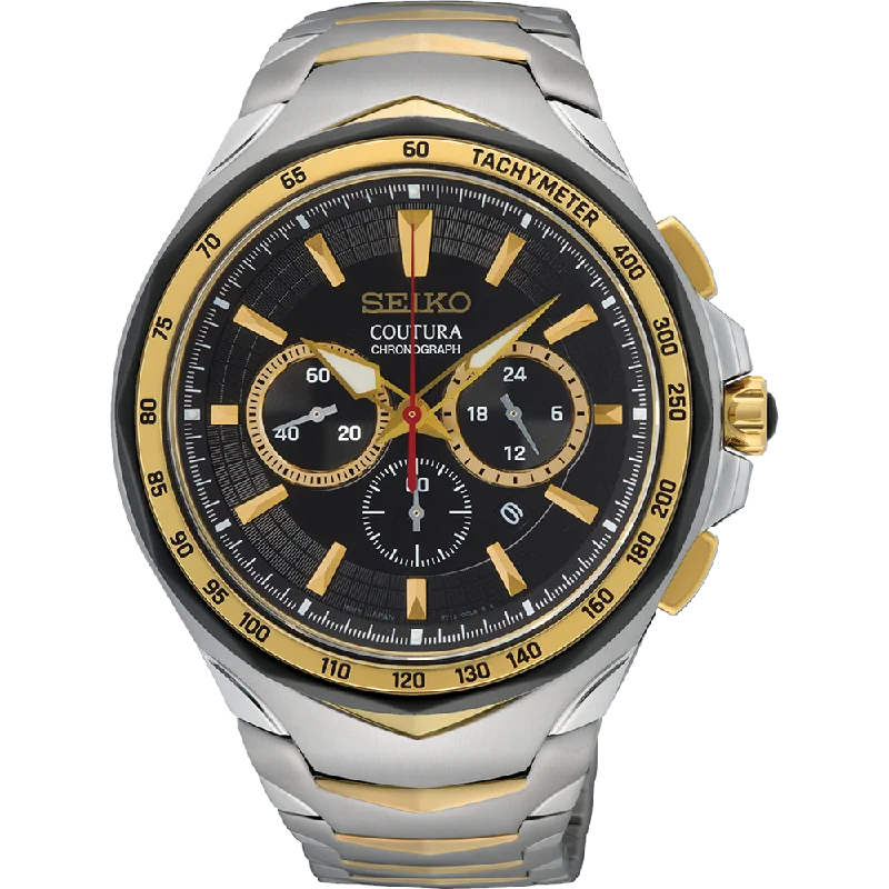 Seiko Coutura Men's Two-Tone Chronograph Watch SRWZ26P-9