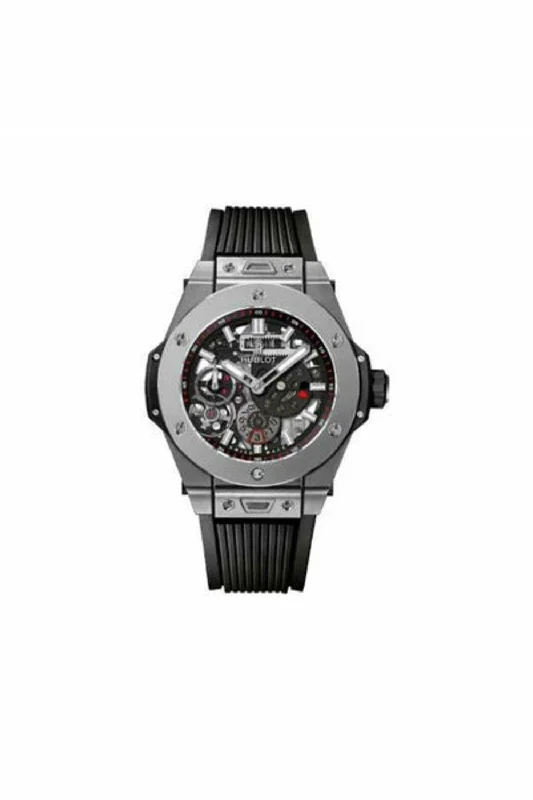 hublot big bang meca-10 titanium 45mm skeleton dial men's watch