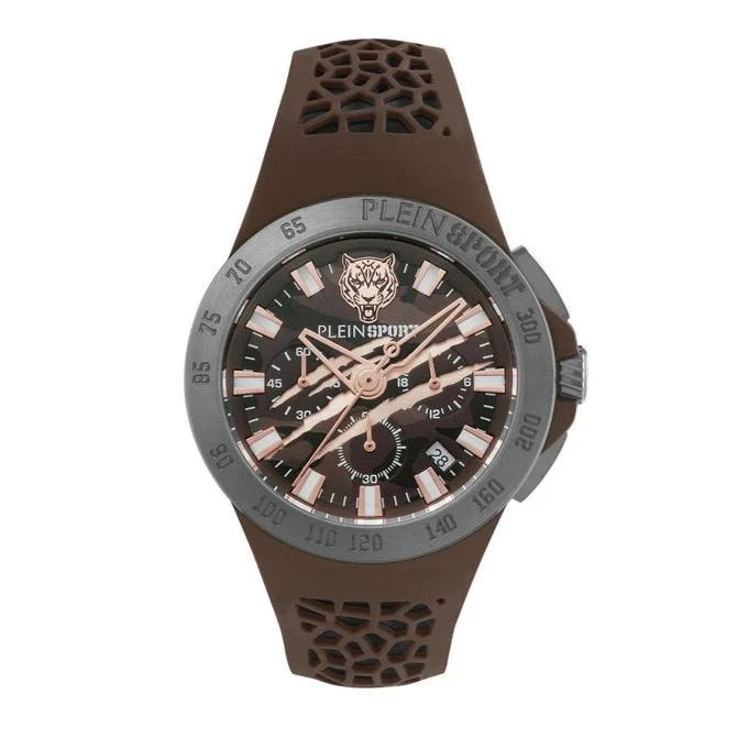 Plein Sport Thunderstorm Chrono Men's  Brown Watch PSABA0423