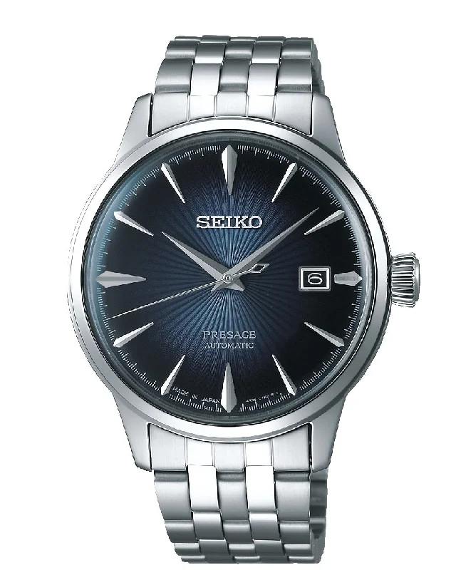 Seiko Presage Blue Moon Dial Automatic Watch for Men SRPB41J