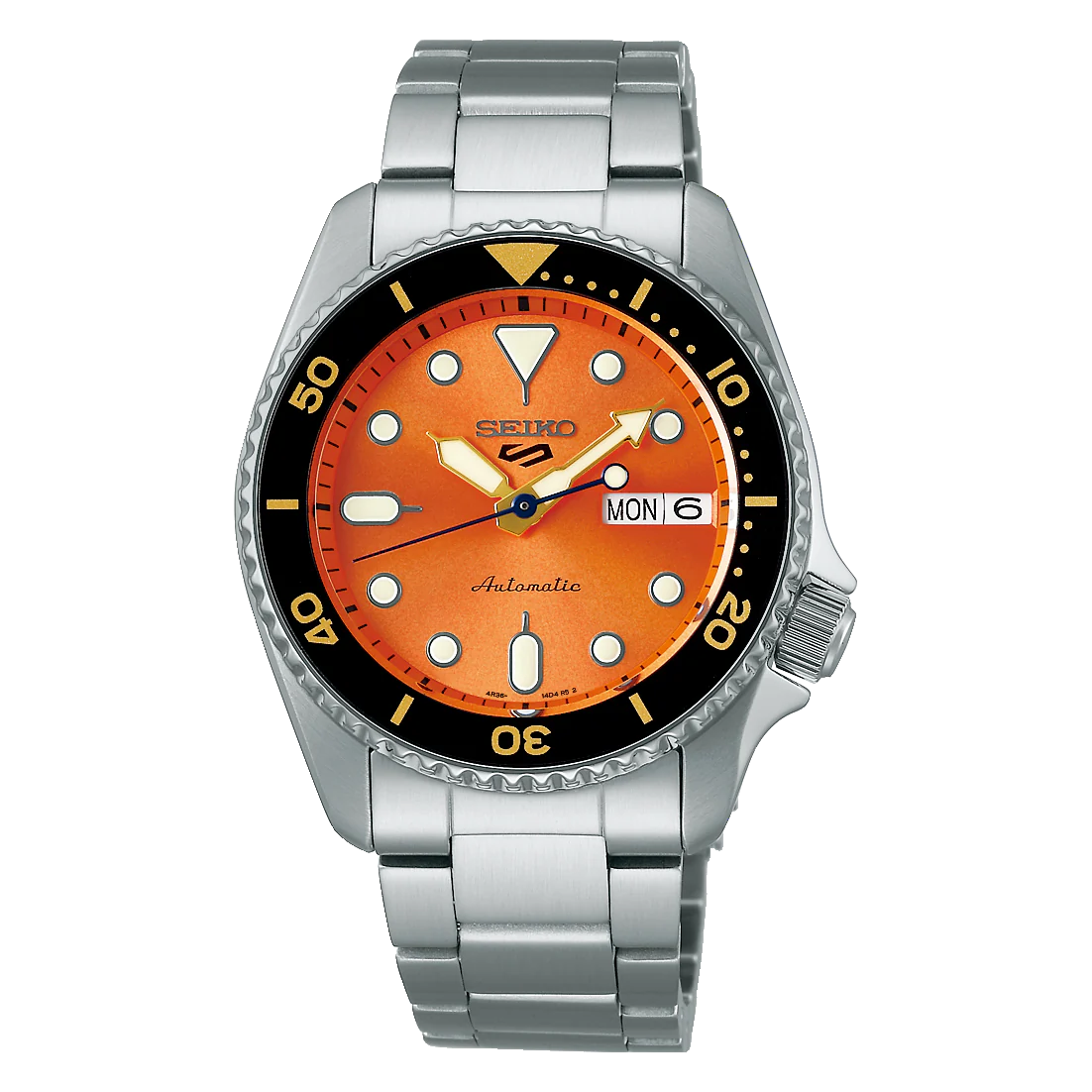 Seiko 5 Orange Automatic 38mm Dial Watch SRPK35K1