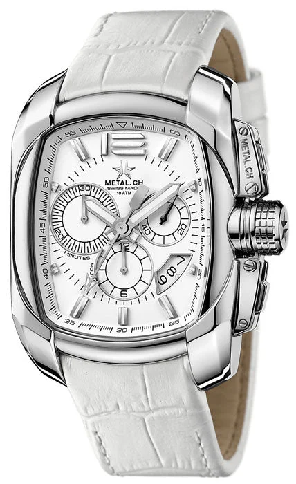 Metal.ch Men's Chronograph Watch Chronograph Club White 5110.44