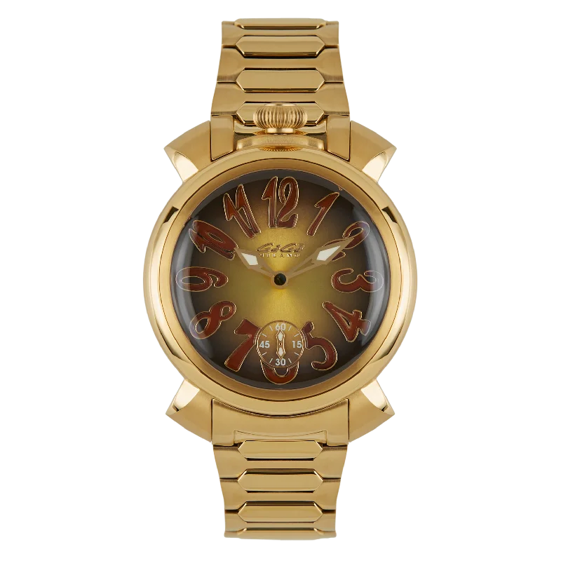 GaGà Milano Watch Manuale Forty-Four 44mm Yellow Gold