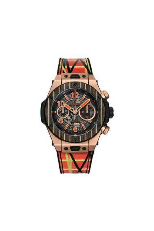 hublot big bang unico teak italia independent limited edition of 100 pcs 45mm men's watch