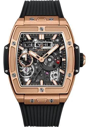 Hublot Spirit Of Big Bang MECA-10 King Gold Watch - 45 mm - Black Skeleton Dial-614.OX.1180.RX