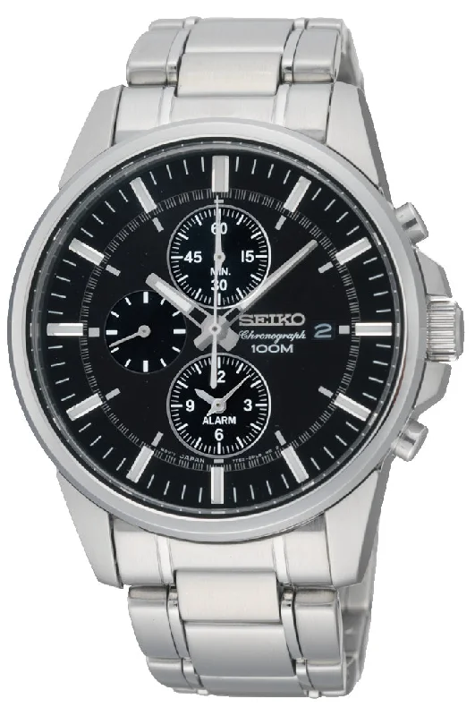 Seiko Mens Alarm Chronograph 100M SNAF03J