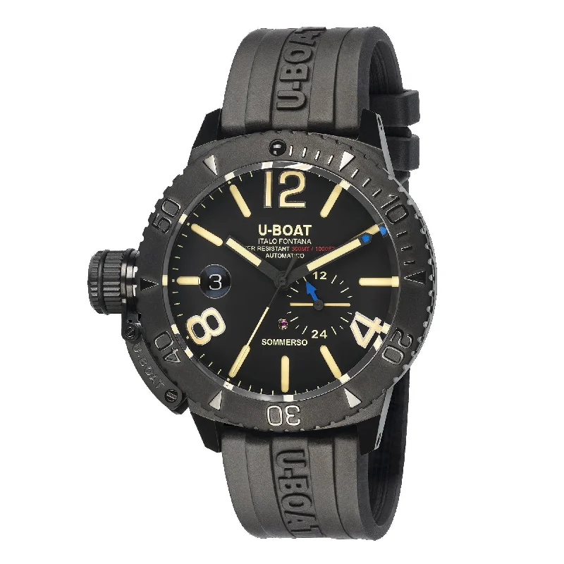 U-Boat Watch Sommerso 46 Diver Date Black DLC 9015