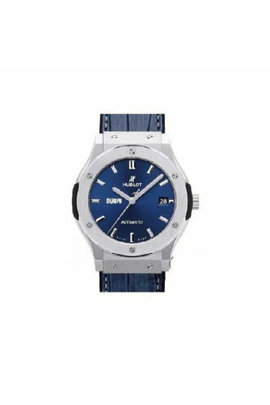 hublot classic fusion dubai edition 45mm titanium men's watch