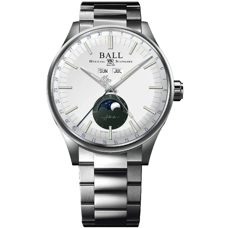 Ball Engineer II Moon Calendar Men's Green Watch NM3016C-S1J-WHGR