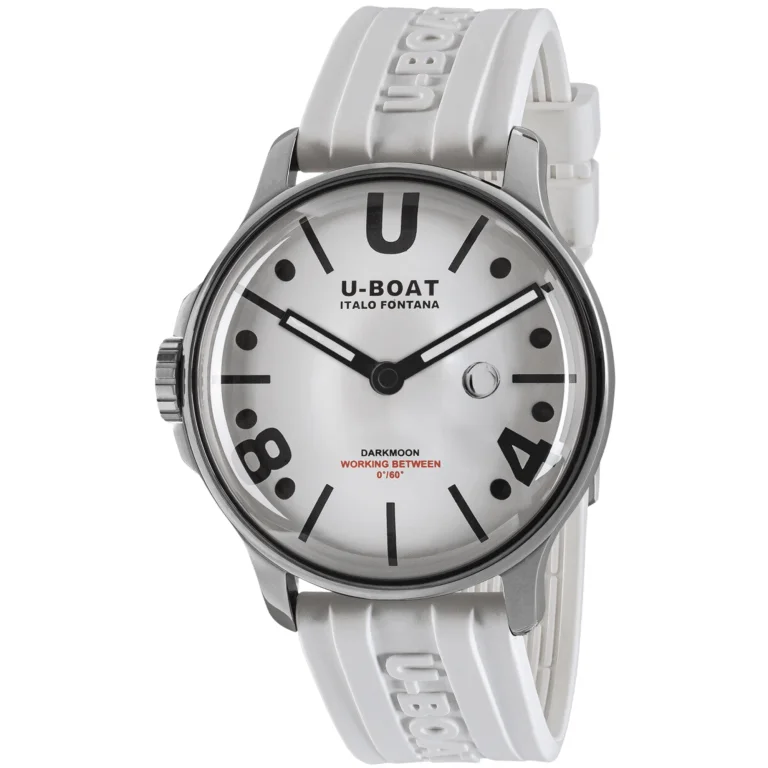 U-Boat Watch Darkmoon 44 White Curve Stainless Steel 9542/A