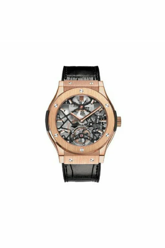 hublot classic fusion ultra-thin skeleton tourbillon king unique piece 45mm men's watch