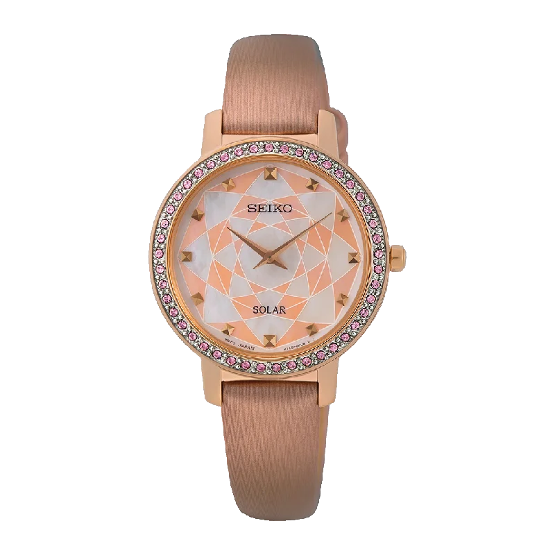 Seiko Conceptual Series Rose Gold Steel Dress Watch SUP456P