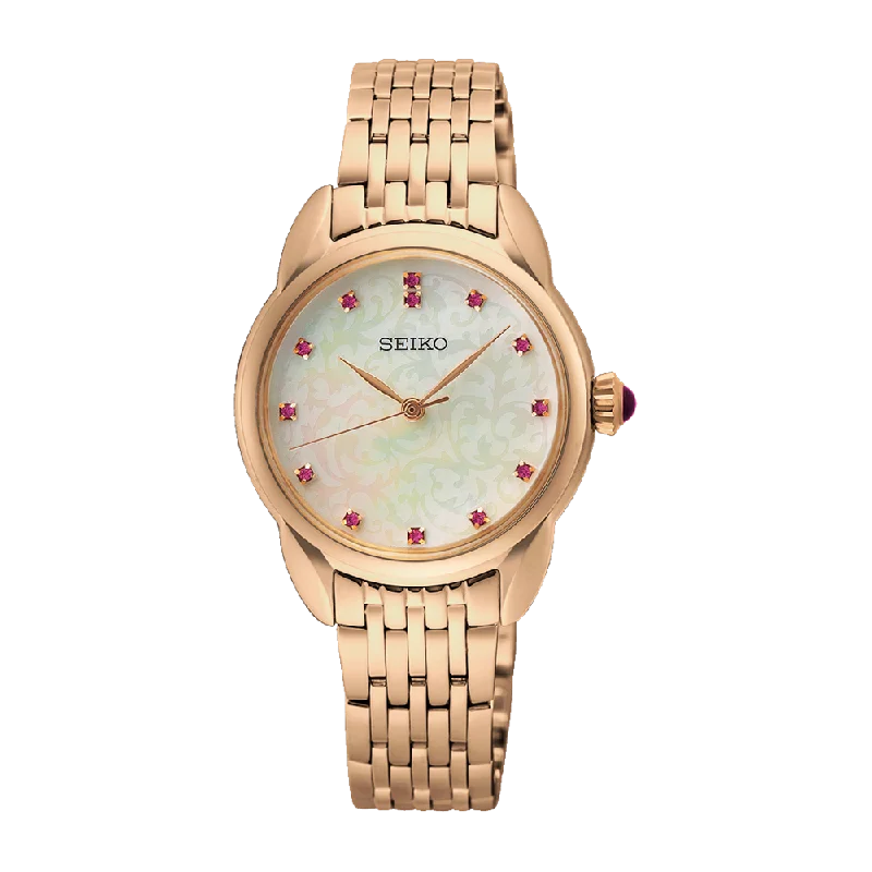 Seiko Special Edition Ladies Rose Gold Daywear Watch SUR564